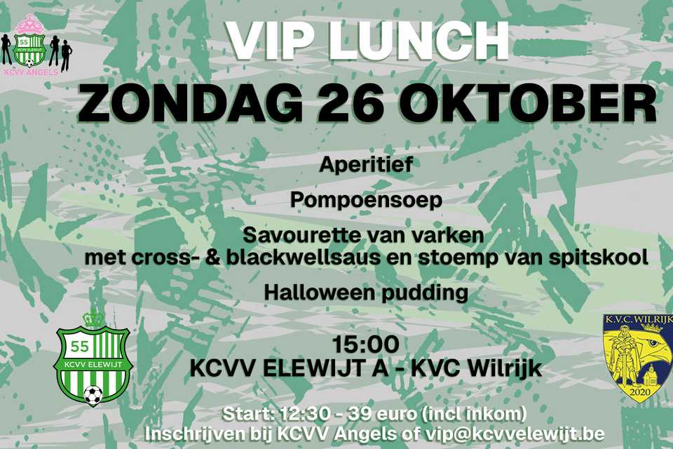 Eerste VIP Lunch van het seizoen
